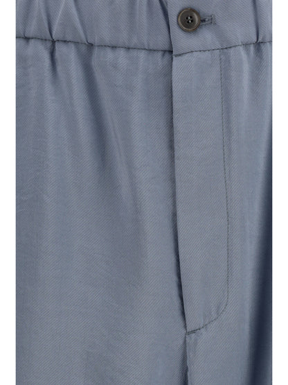 GIORGIO ARMANI Wide-leg silk blend Pants