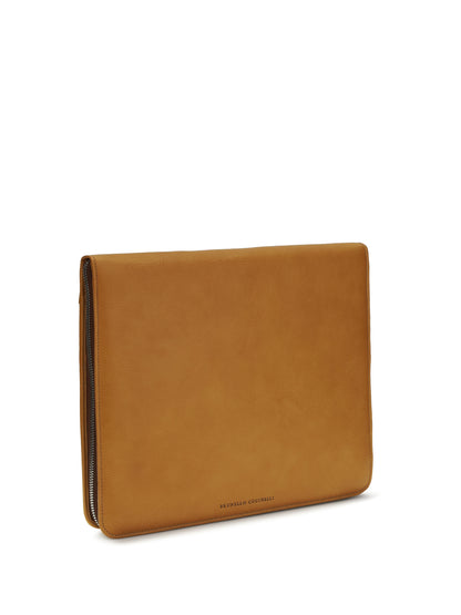 BRUNELLO CUCINELLI Leather Laptop Case