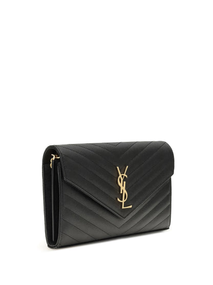 Saint Laurent Logoed Shoulder Bag - Black