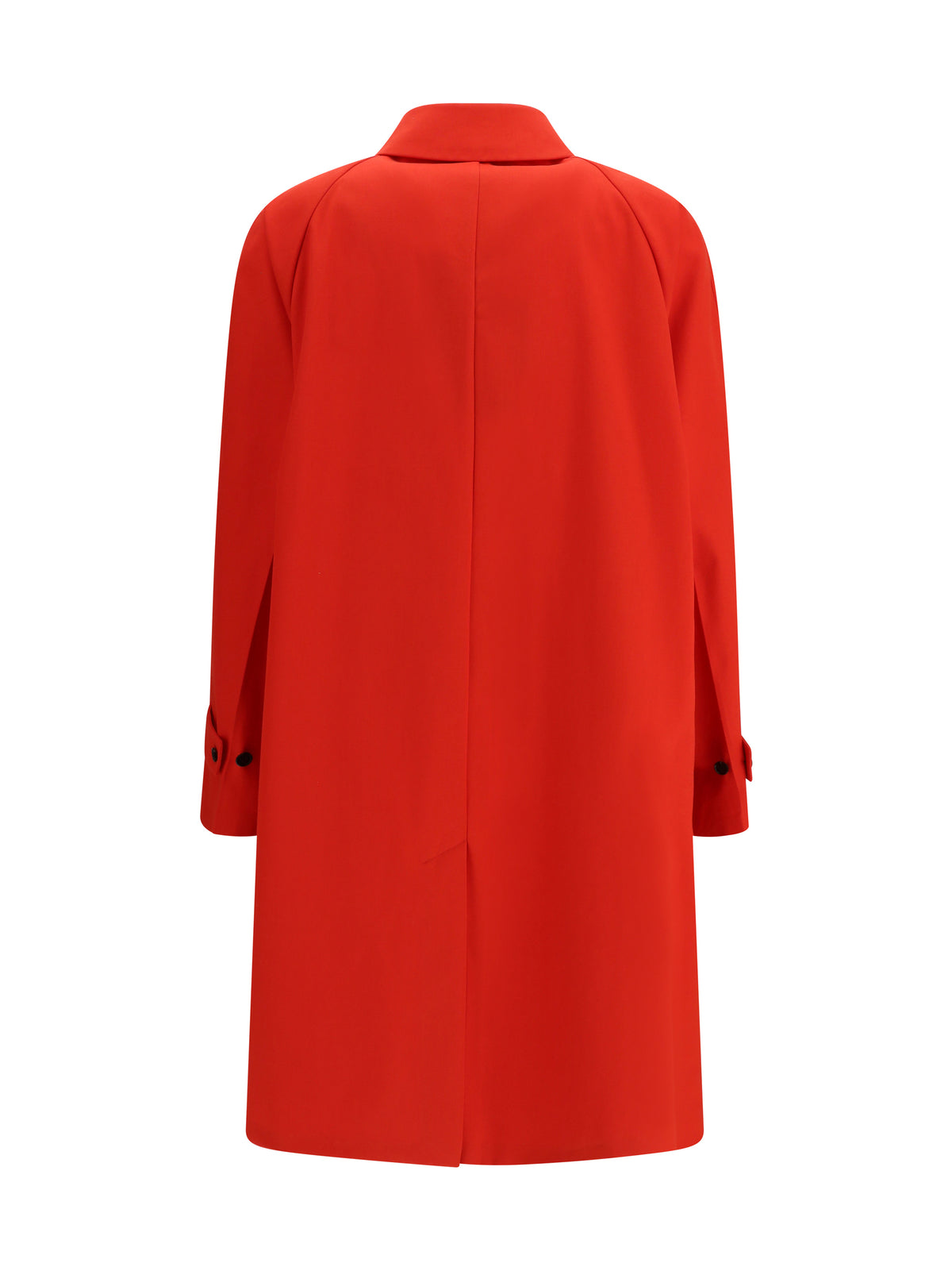 Prada Cotton gabardine Coat with classic collar - Red