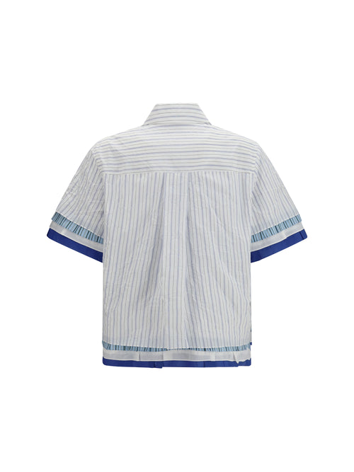 Loewe Short-sleeved striped Shirt - White/Multicolor