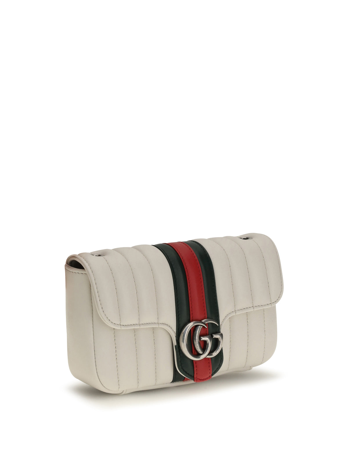 Gucci Small Jetset GG Marmont Shoulder Bag - Marm.Wh/Gree/Cl.R