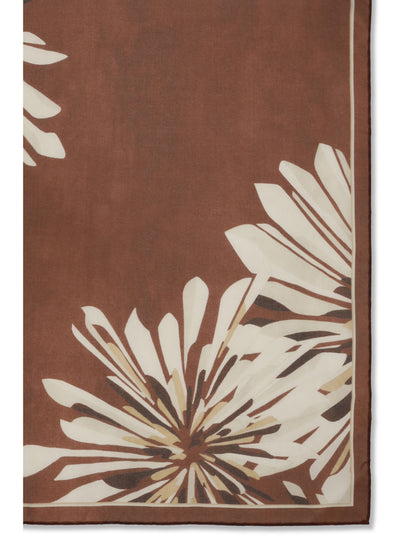 BRUNELLO CUCINELLI Bloom Print silk Pongée Scarf