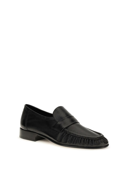 The Row Soft suede Loafers - Black