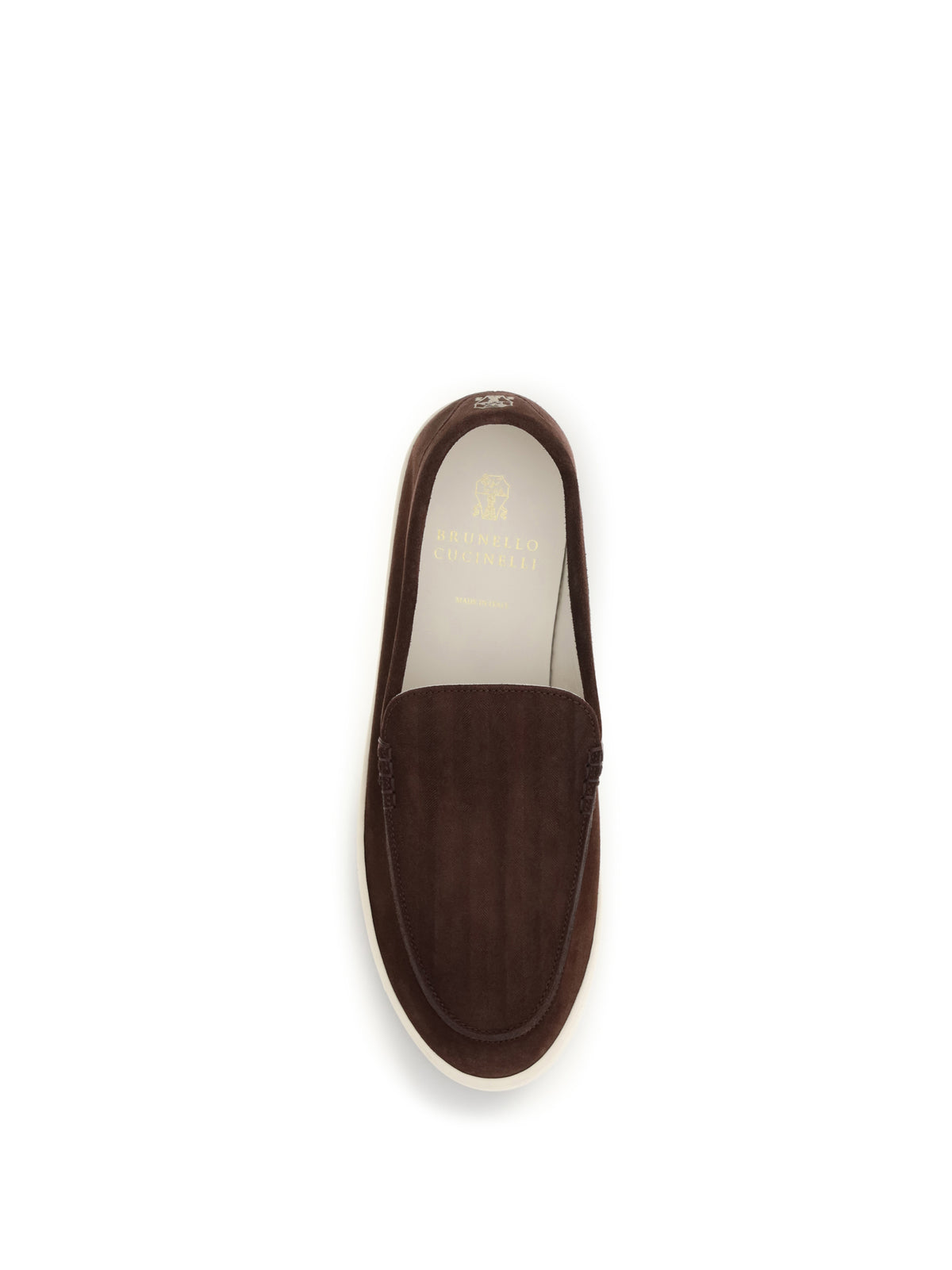 Brunello Cucinelli Suede Loafers - Burgundy