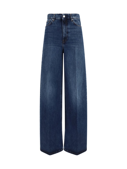 Toteme Wide-leg denim Jeans - Dk Blue