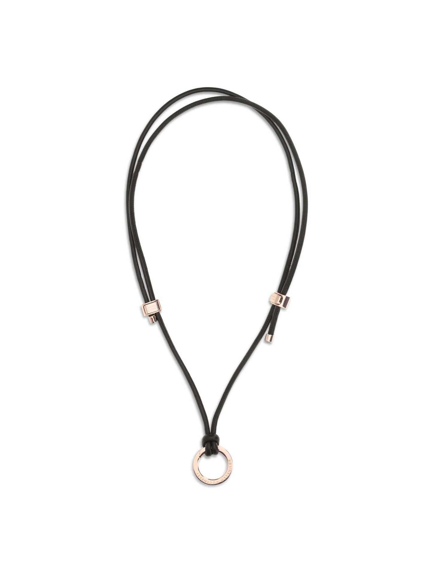 BRUNELLO CUCINELLI Leather eyeglass Cord with charm