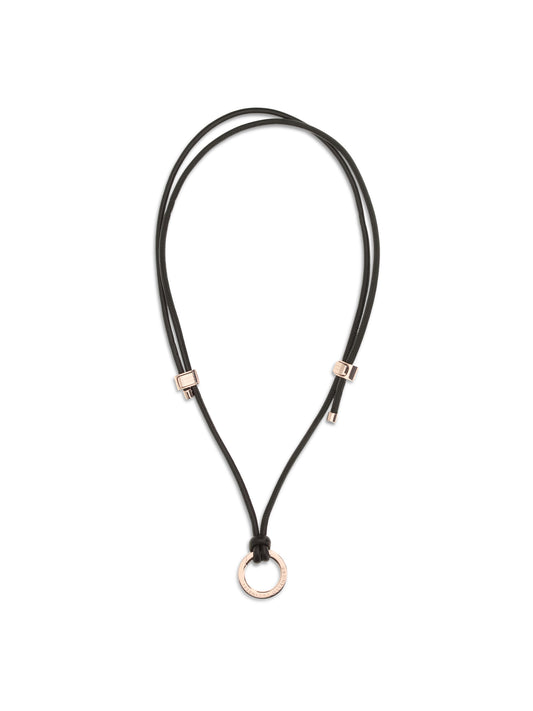 BRUNELLO CUCINELLI Leather eyeglass Cord with charm