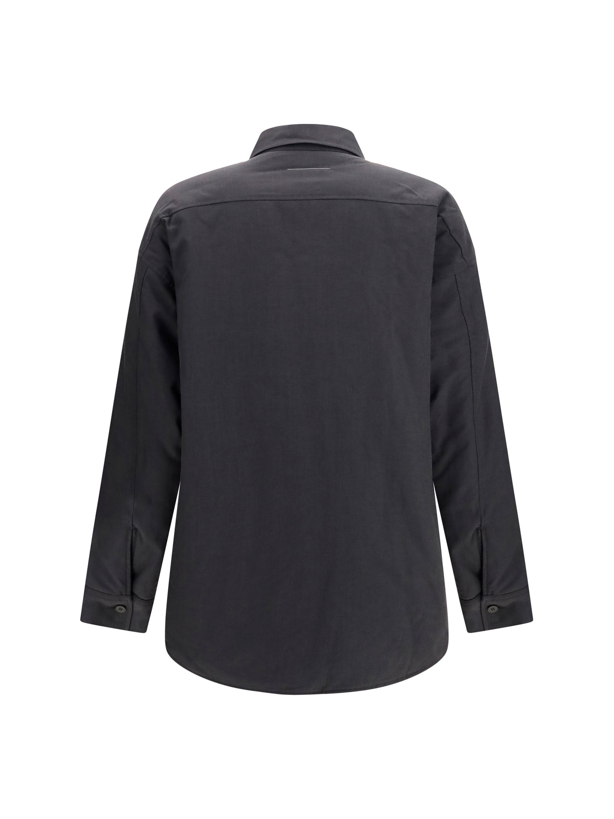MM6 Maison Margiela Wool-blend Shirt - Anthracite/Black