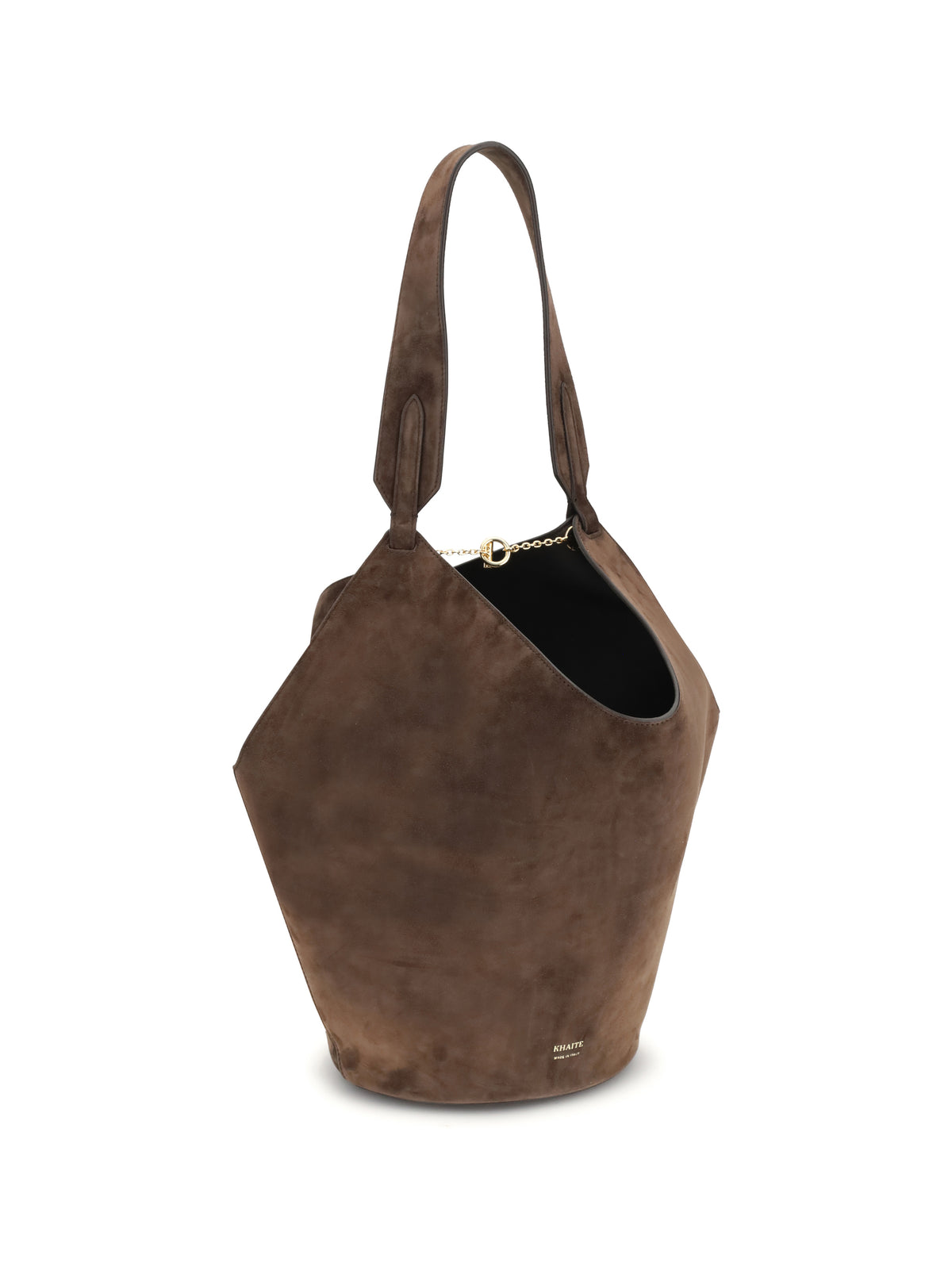 Khaite Lotus small Shulder Bag - Dark Brown