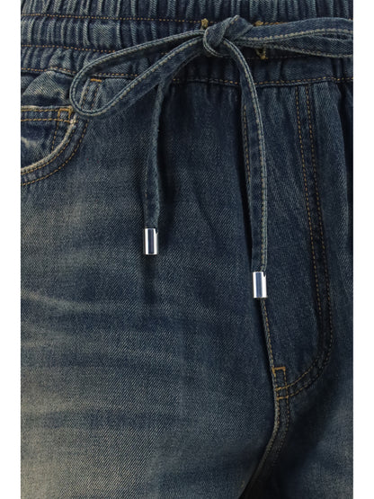 Amiri Drawstring denim Shorts - Sandstone