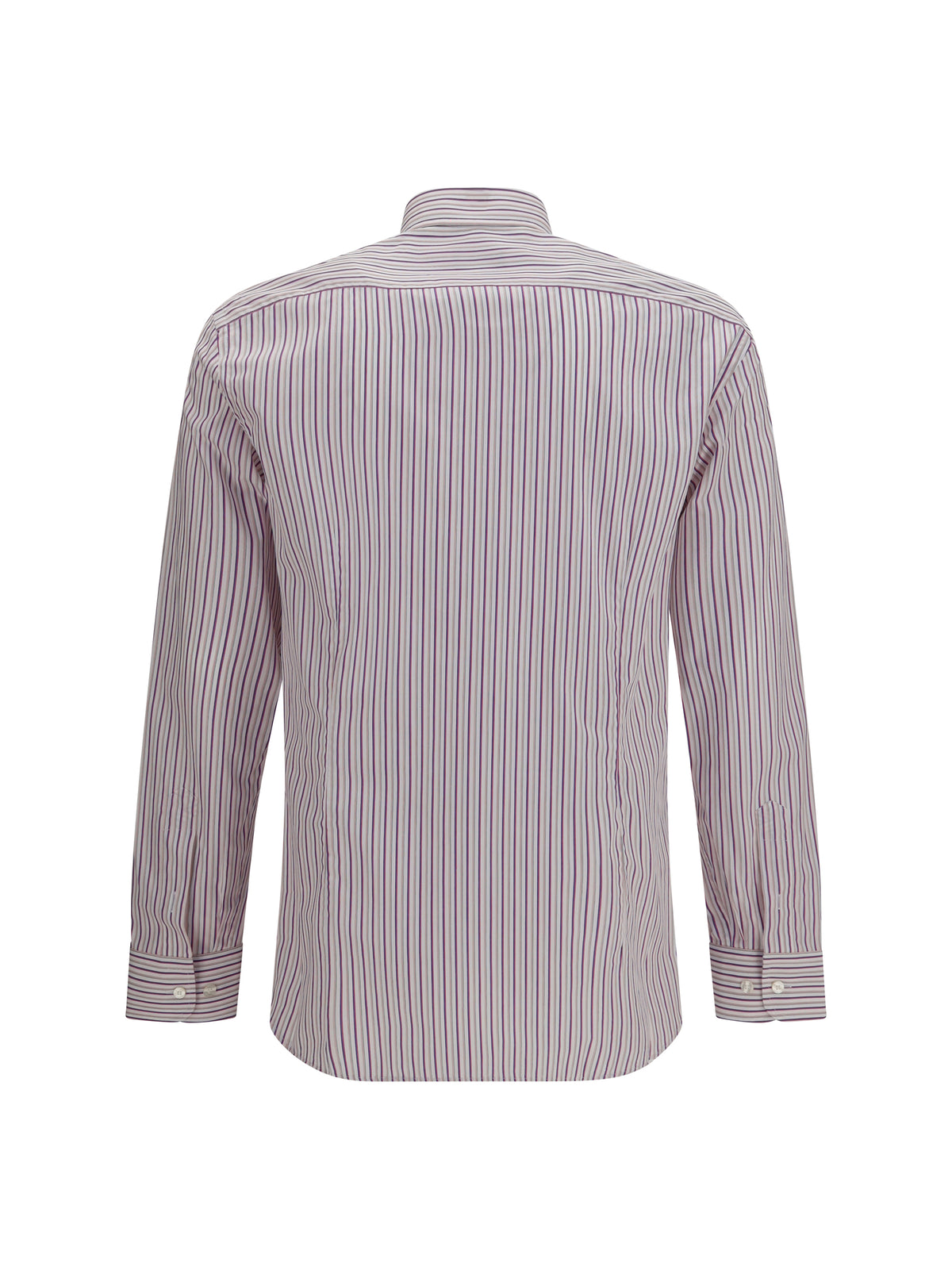 Etro Roma striped cotton Shirt with Pegaso logo - Var. Multicolor  F.Do Pink