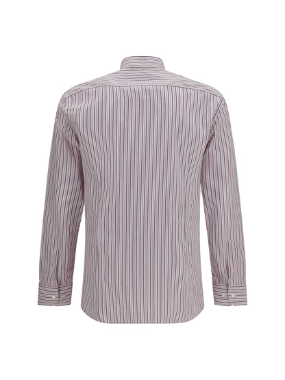 Etro Roma striped cotton Shirt with Pegaso logo - Var. Multicolor  F.Do Pink