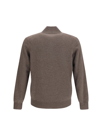 Brunello Cucinelli Cashmere Sweater - Lontra+Grigio Light