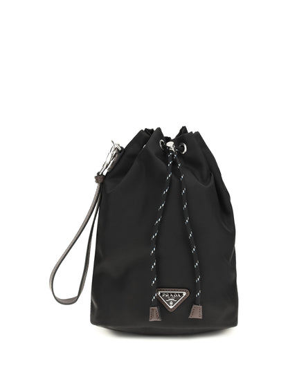 Prada Speedrock Re-Nylon Bucket Bag - Black
