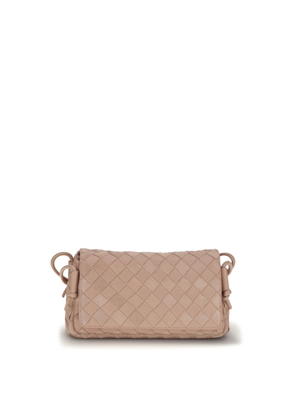 Bottega Veneta Intrecciato nappa Shoulder Bag - Terra Pink-Gold
