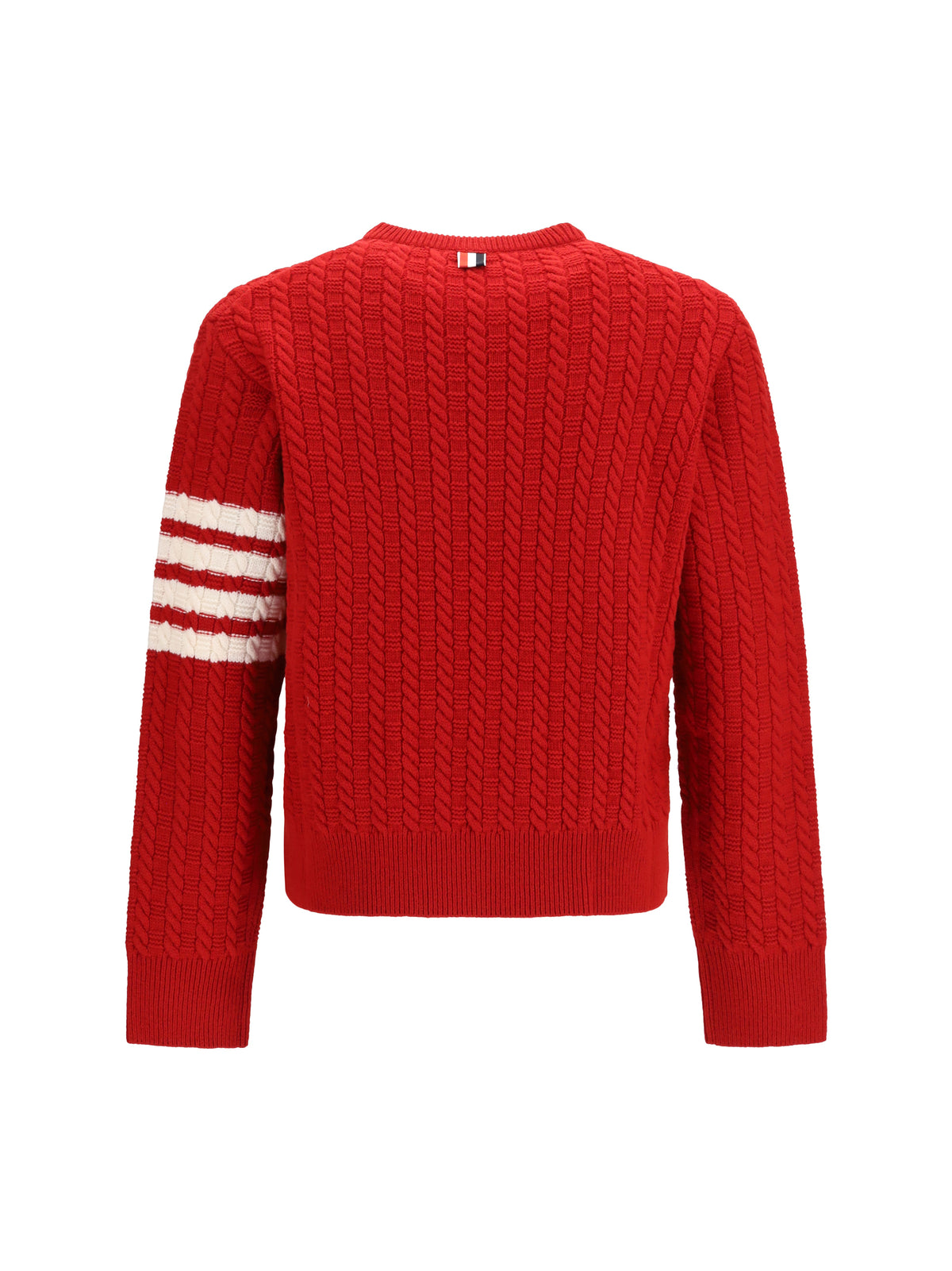 Thom Browne 4-Bar merino wool Sweater with Anchor motif - Red