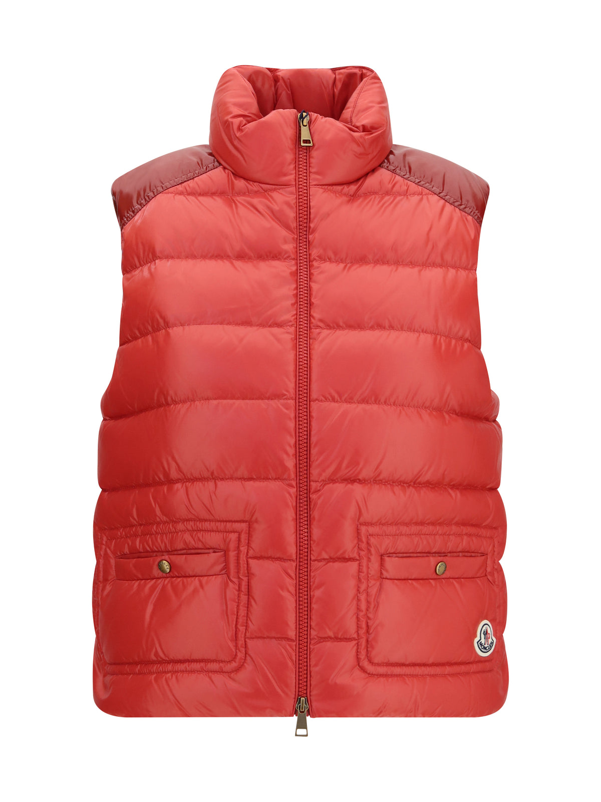 Moncler Frelon Down Filled Vest - Bright Red