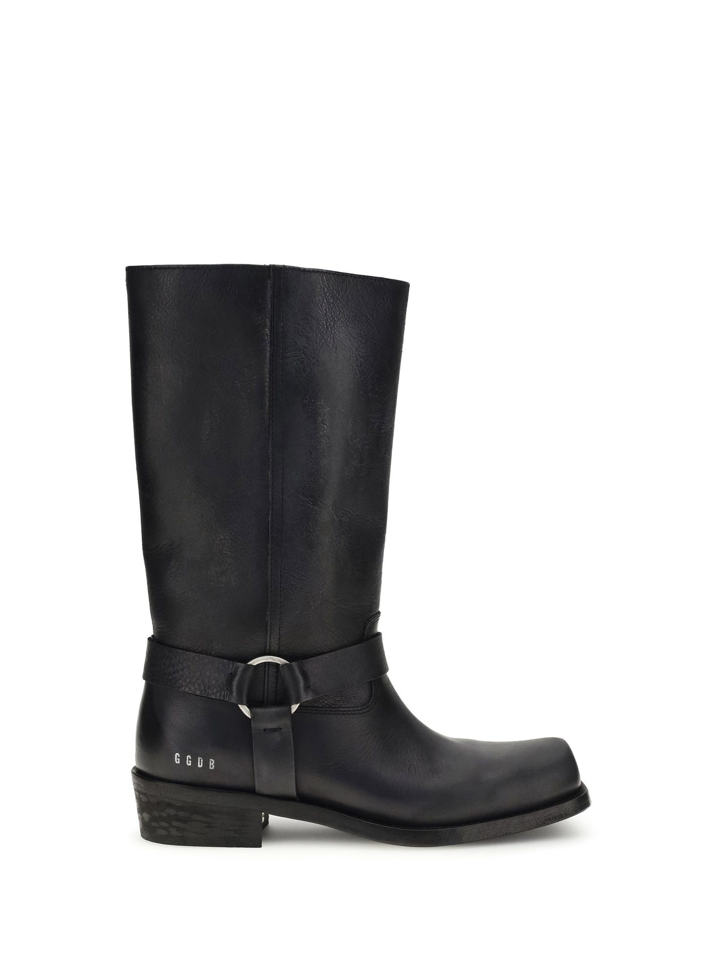 GOLDEN GOOSE Leather Biker Boots