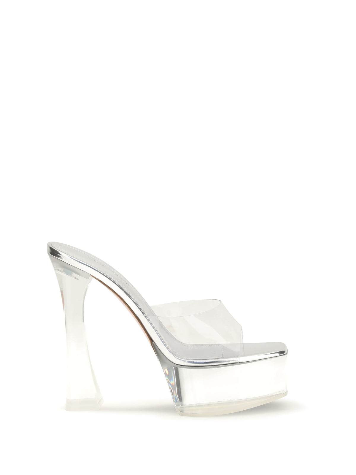 Amina Muaddi Dalida Plateau Sandals - Transparent Pvc