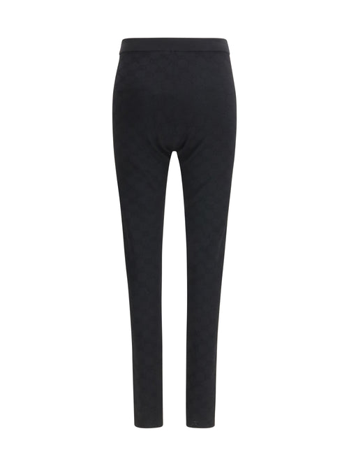 Gucci Elastic GG jacquard Leggings - Black