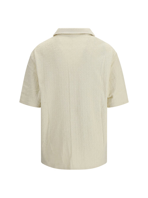 Off-White Off Terry Bowling Shirt - Cream-No Color