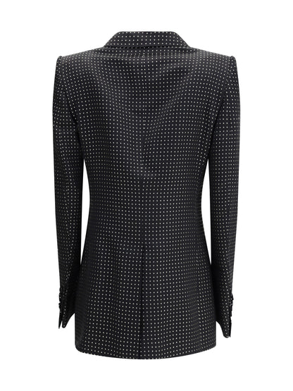 TOM FORD Single Breasted Jacket with polka dots