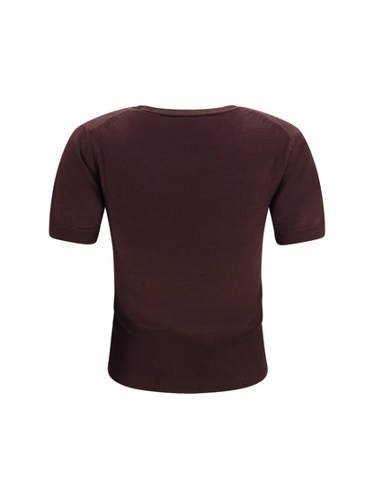 Vivienne Westwood Bea wool Top - Dark Mahogany