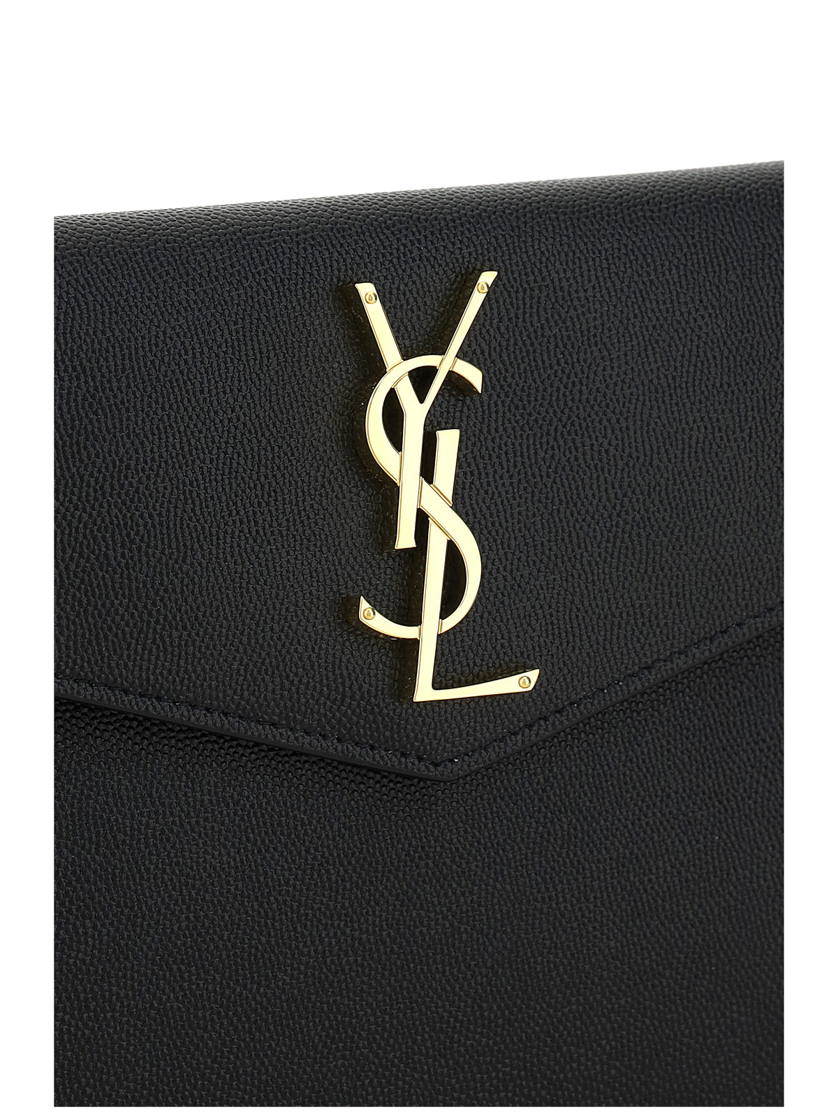 Saint Laurent Leather Pochette - Black