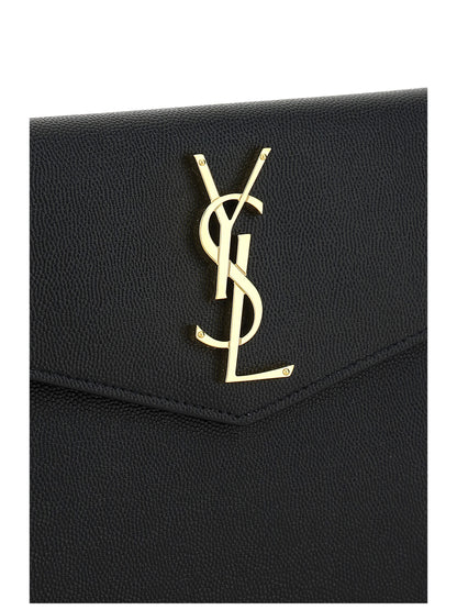 SAINT LAURENT Leather Pochette