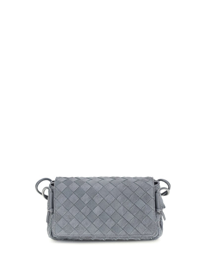 Bottega Veneta Notturno Shoulder Bag - Cloudy Ind/Gra.Mix-G