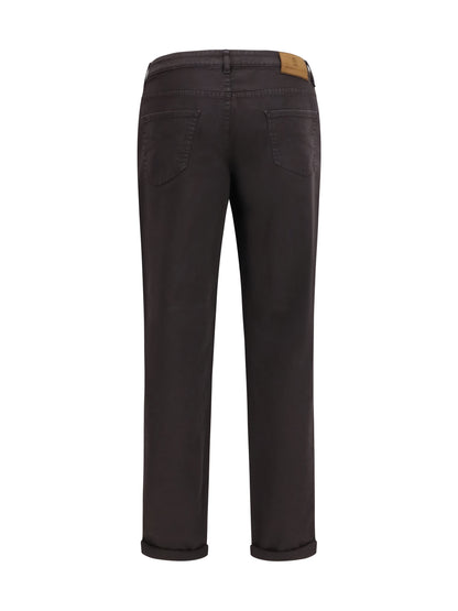 Brunello Cucinelli Jeans with turn-up hem - Dark Brown
