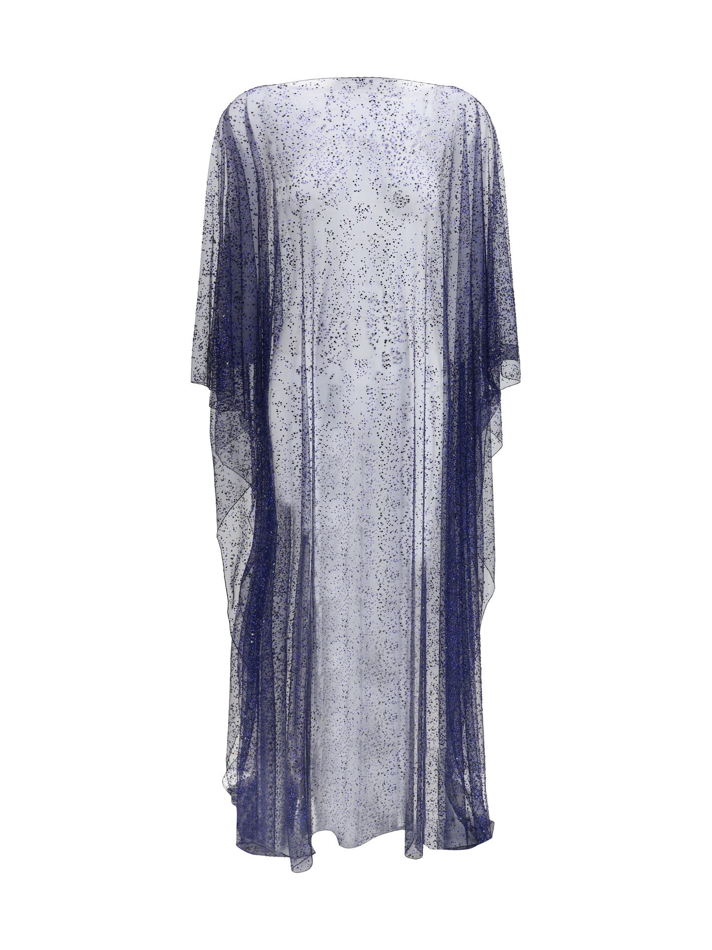 GIORGIO ARMANI Long tulle and crystal-embellished Poncho