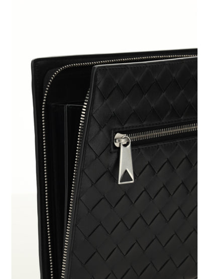 Bottega Veneta Document Holder - Black-Silver