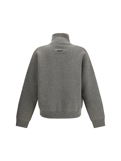 Axel Arigato Core zip-up Cardigan - Grey Melange