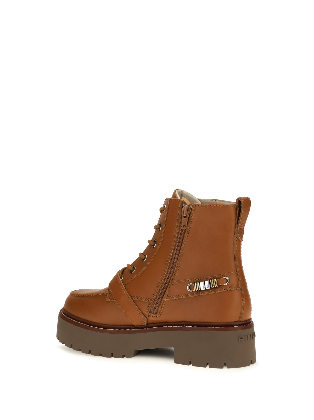 Pinko Margaret 03 leather Ankle Boots - Sigaro