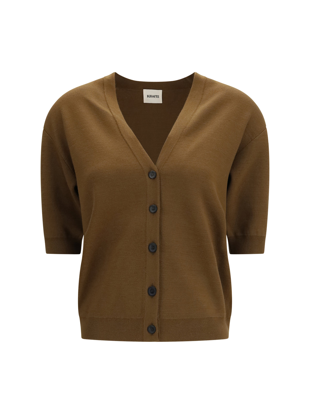Khaite Theodora Virgin Wool Cardigan - Brown