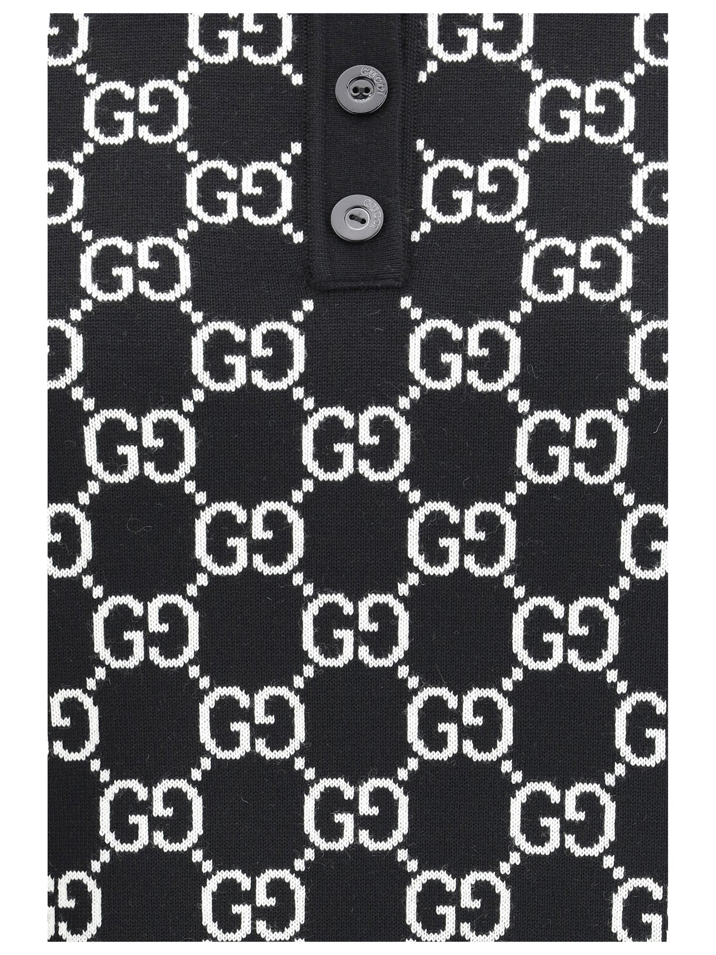 GUCCI GG wool jacquard Polo Top