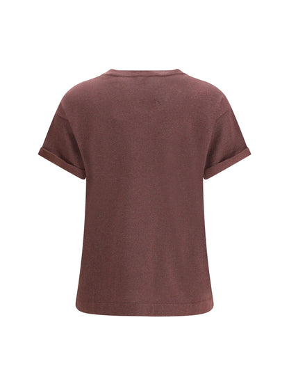BRUNELLO CUCINELLI Cashmere glitter T-shirt