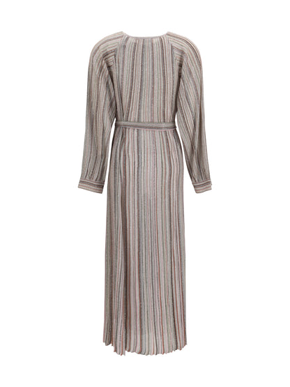 Missoni Long sequin Cardigan Dress - Pink Tones