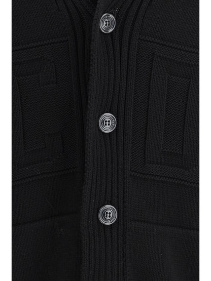 GCDS Knit Cardigan - Black/Black