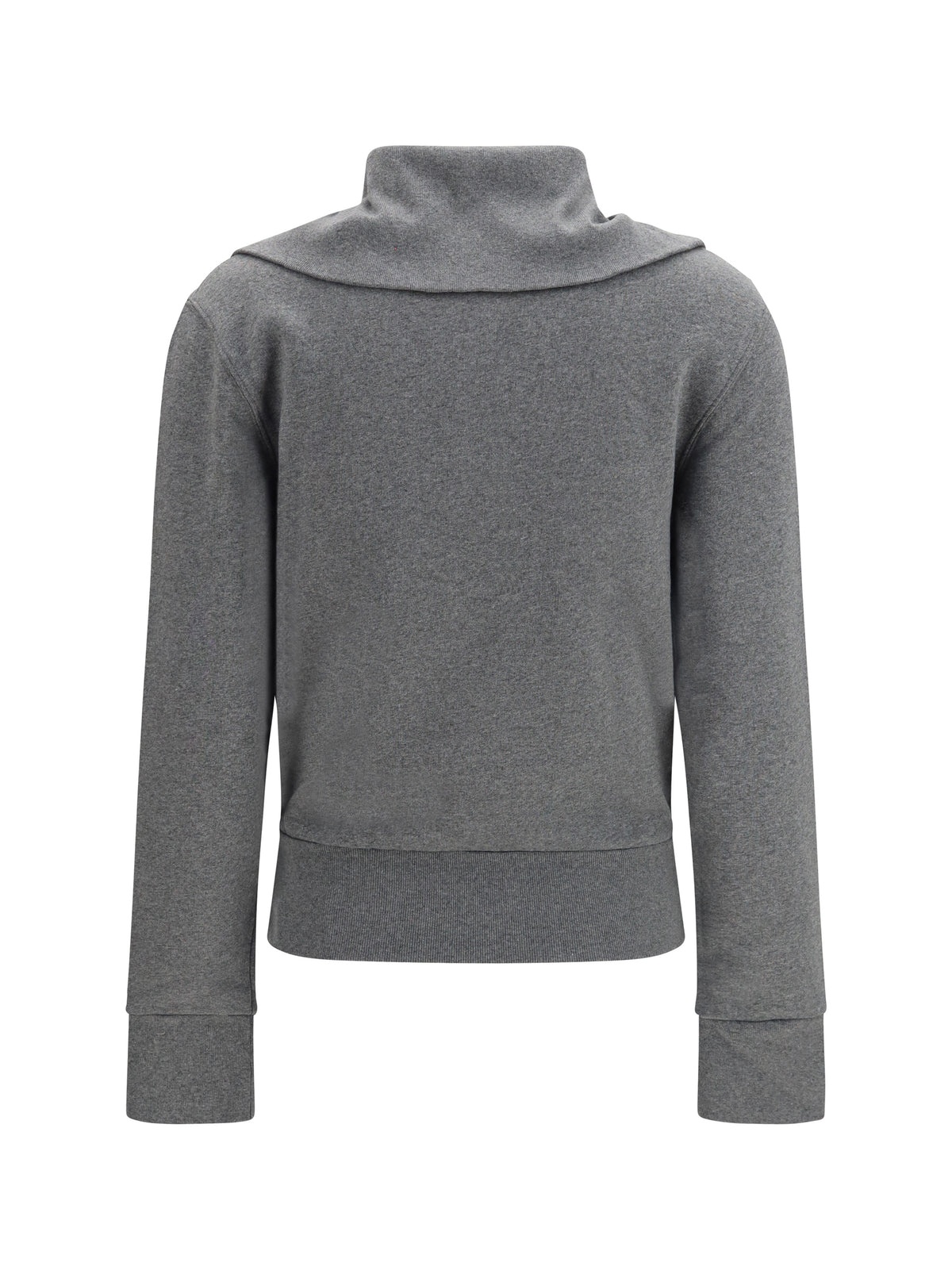 Balenciaga Fitted zip-up Hoodie - Dark Heather Grey