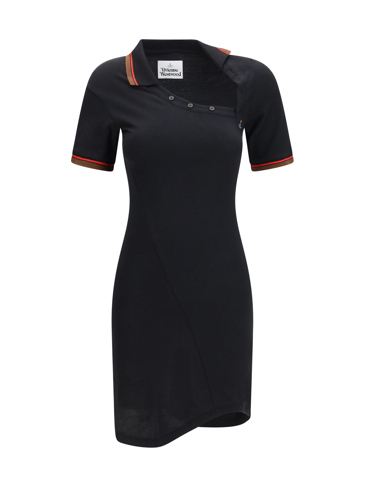 Vivienne Westwood Glory cotton piqué Polo Dress - Black