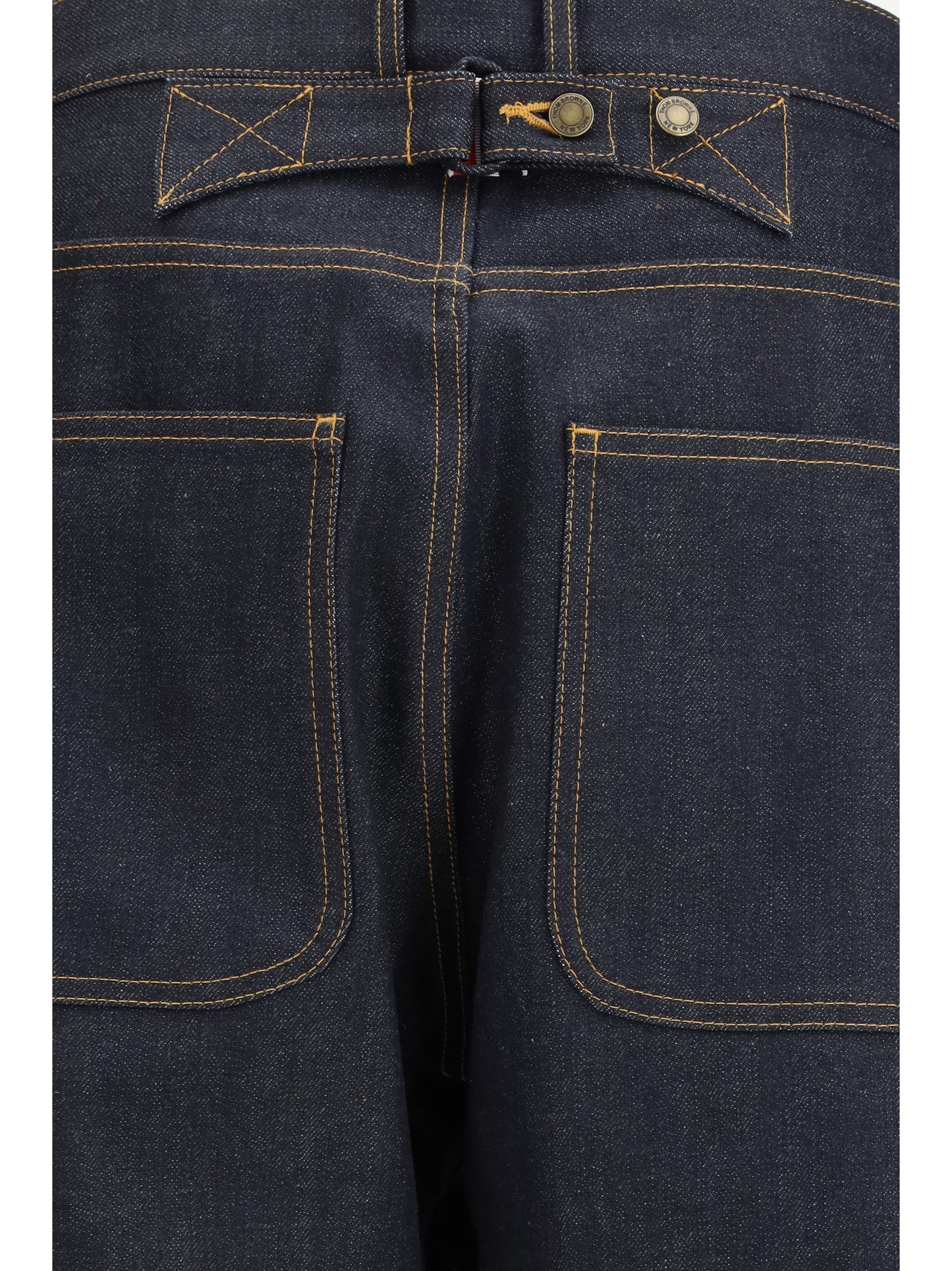 THOM BROWNE Japanese selvedge denim five-pocket Trousers