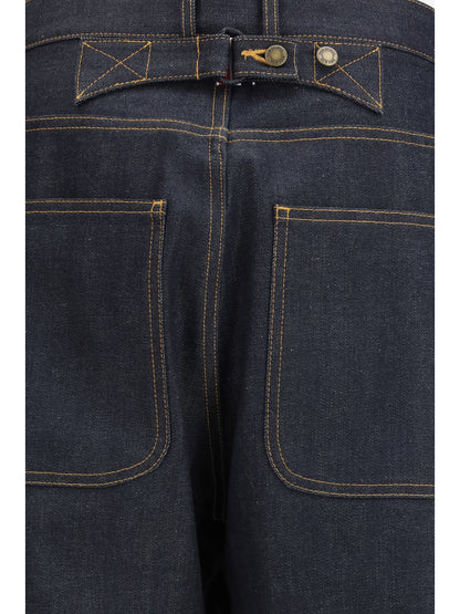 THOM BROWNE Japanese selvedge denim five-pocket Trousers