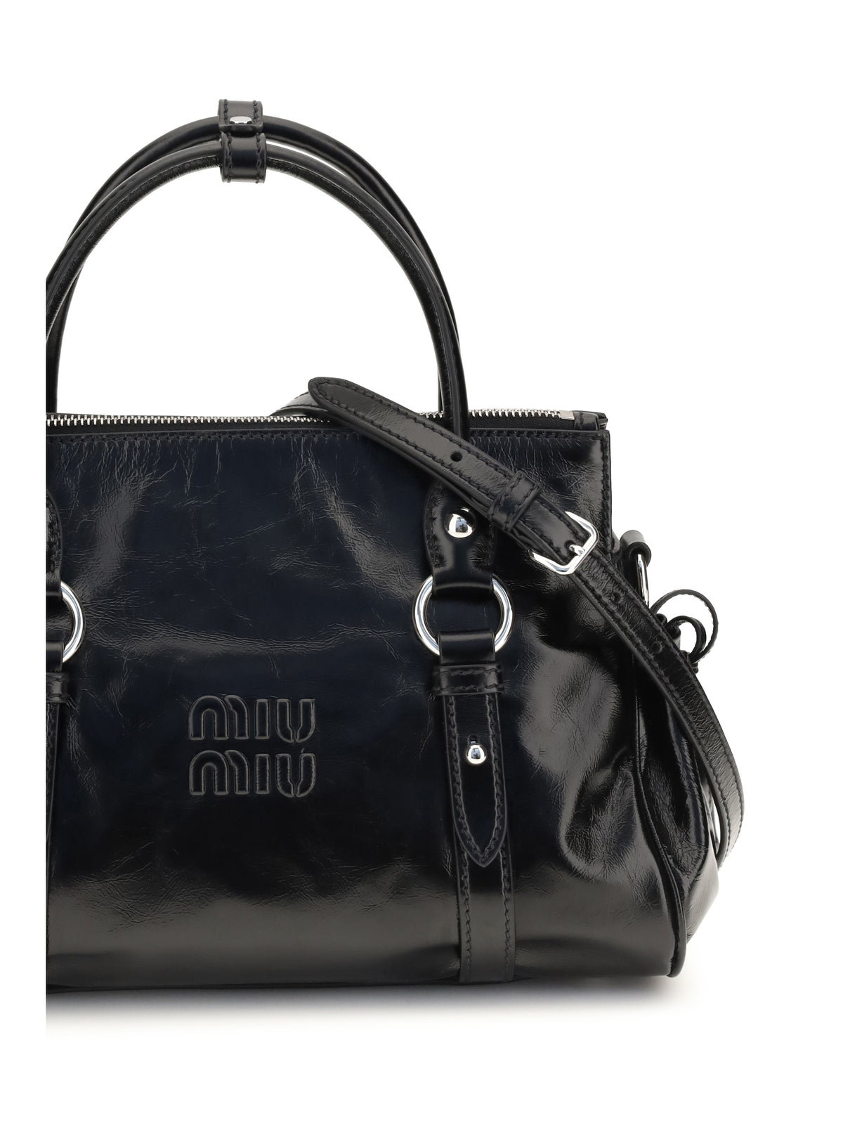 Miu Miu Leather Handbag - Black