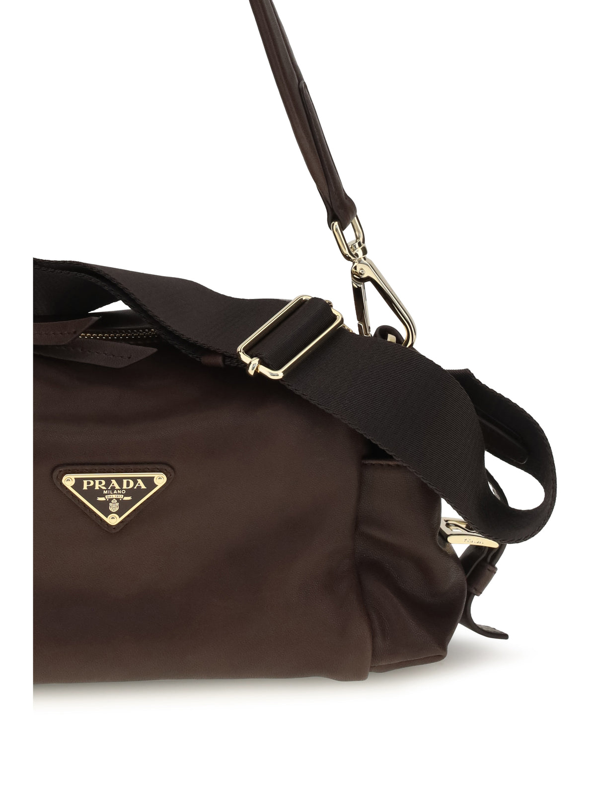 Prada Small Explore Shoulder Bag in nappa leather - Bruciato