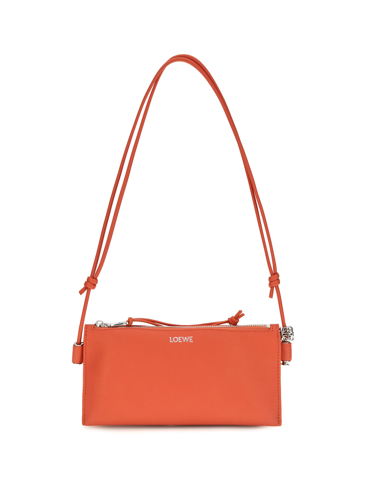 Loewe Joya Clutch Bag in calfskin - Sunrise Orange