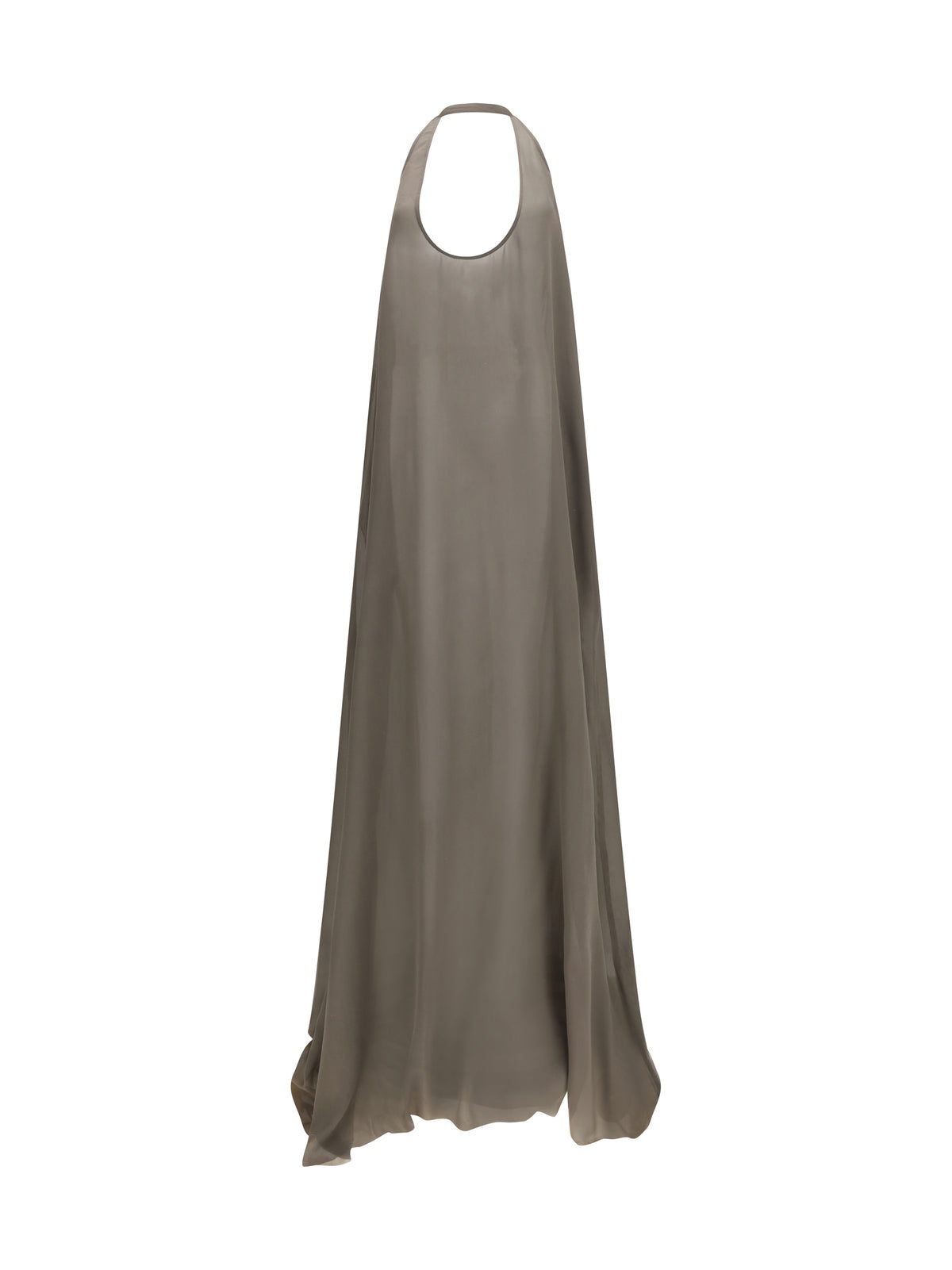 Rick Owens Haltar silk georgette Dress - Dust