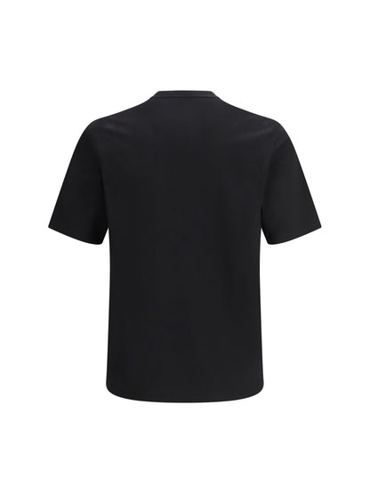 SAINT LAURENT Cotton jersey T-shirt with embroidered logo